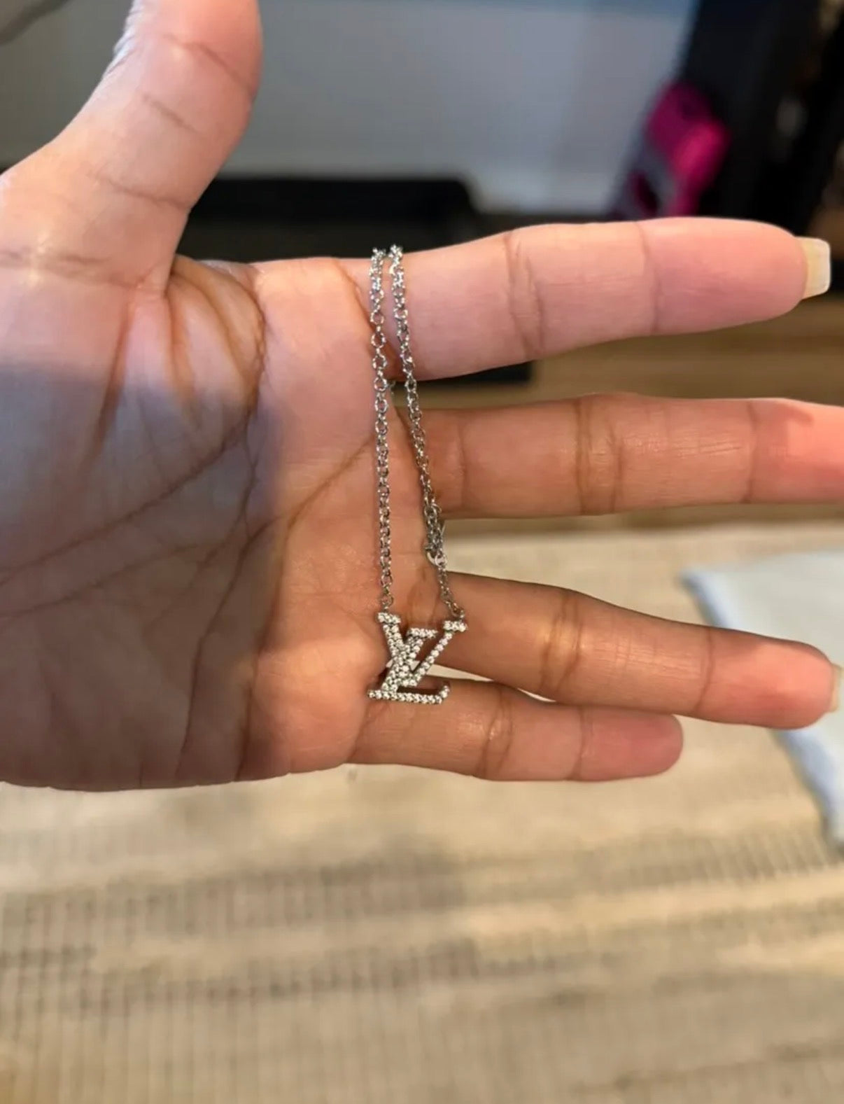 Silver Diamond Necklace