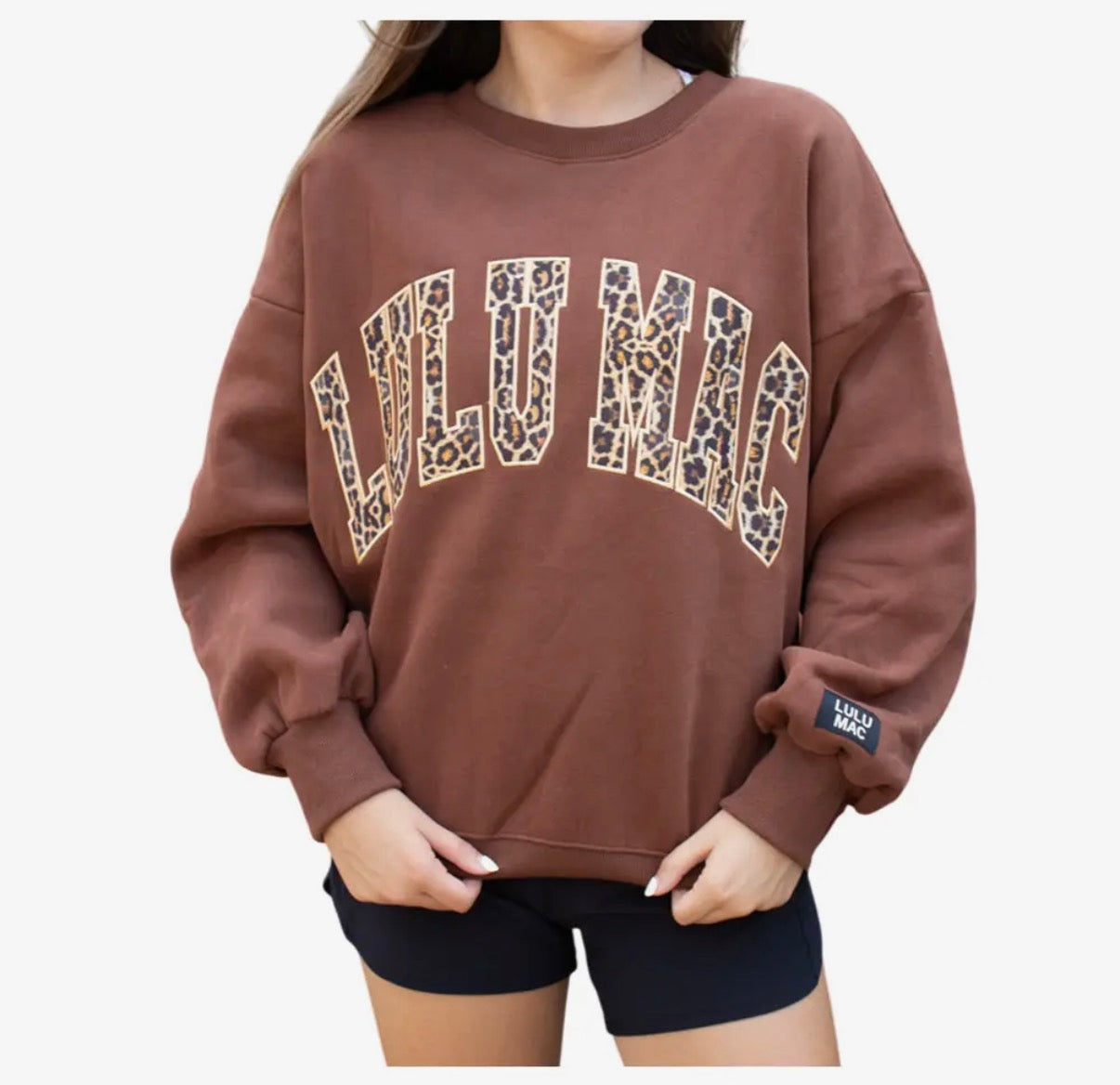 PREORDER Brown/Leopard LULU MAC Sweatshirt
