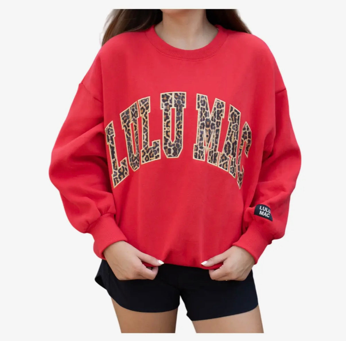 PREORDER Red/Leopard LULU MAC Sweatshirt